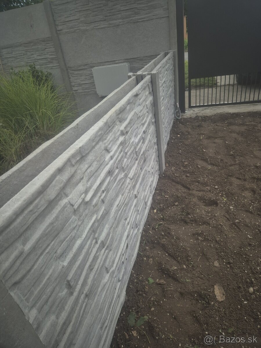 Betónové ploty, výroba, montáž - 4