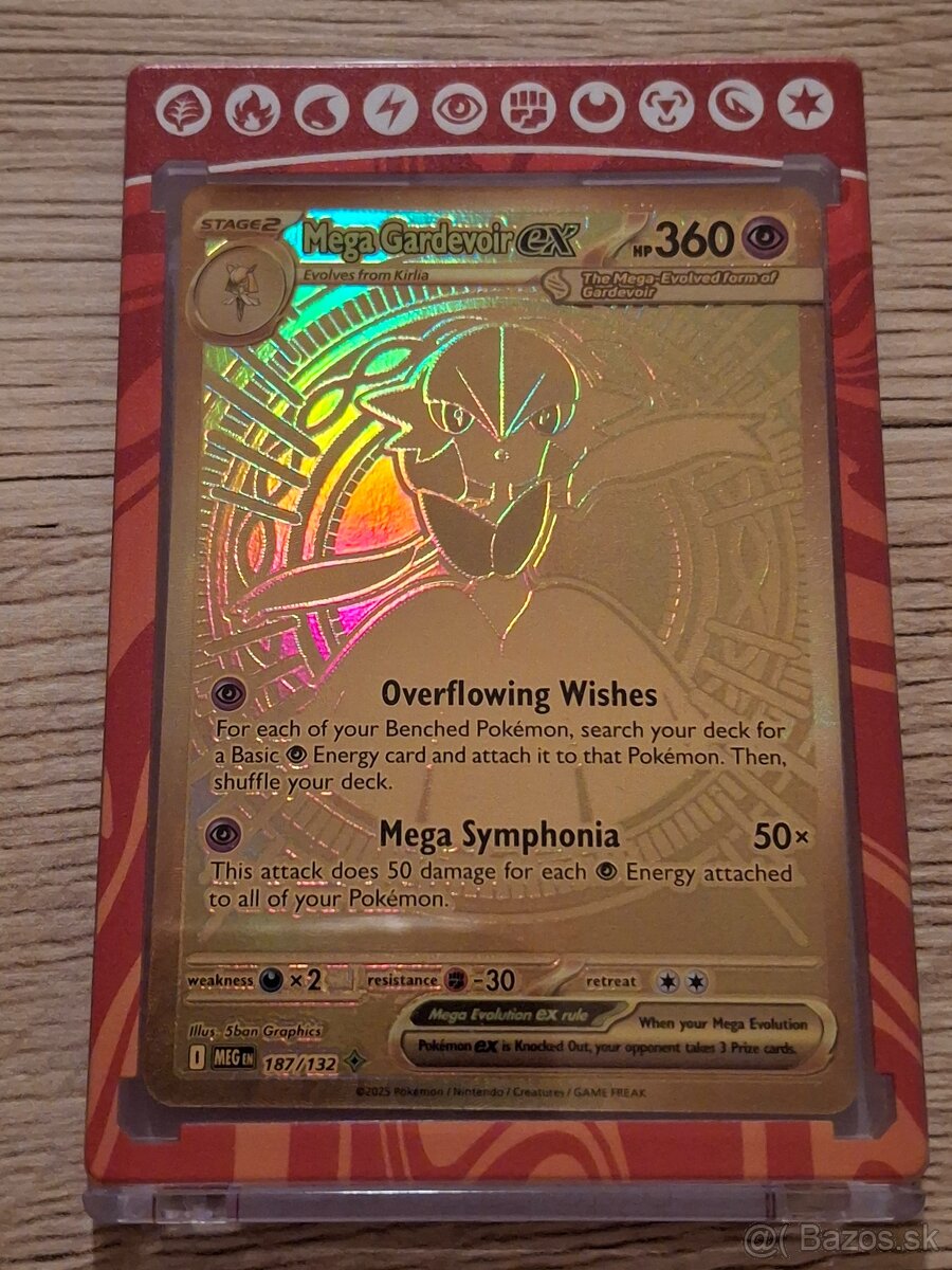 Zlatá pokémon karta gardevoir ex top hit - 4