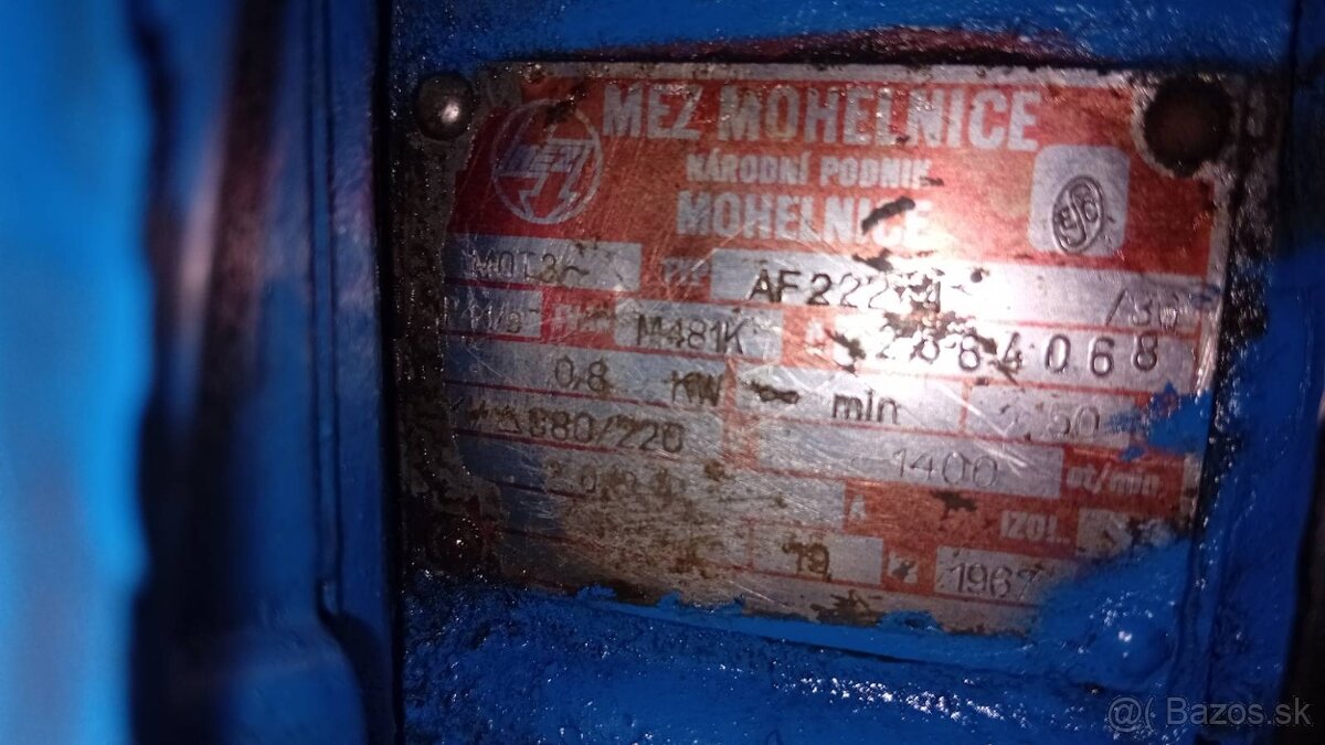 Elektrický motor MEZ a prevodovka - 4