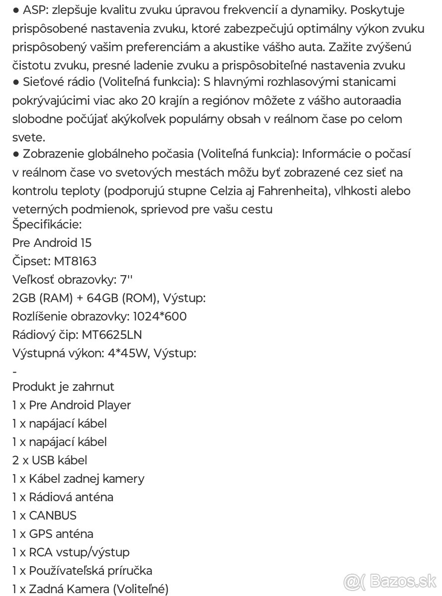 Autorádio VW ,Skoda,seat ,7" dotykový display - 4