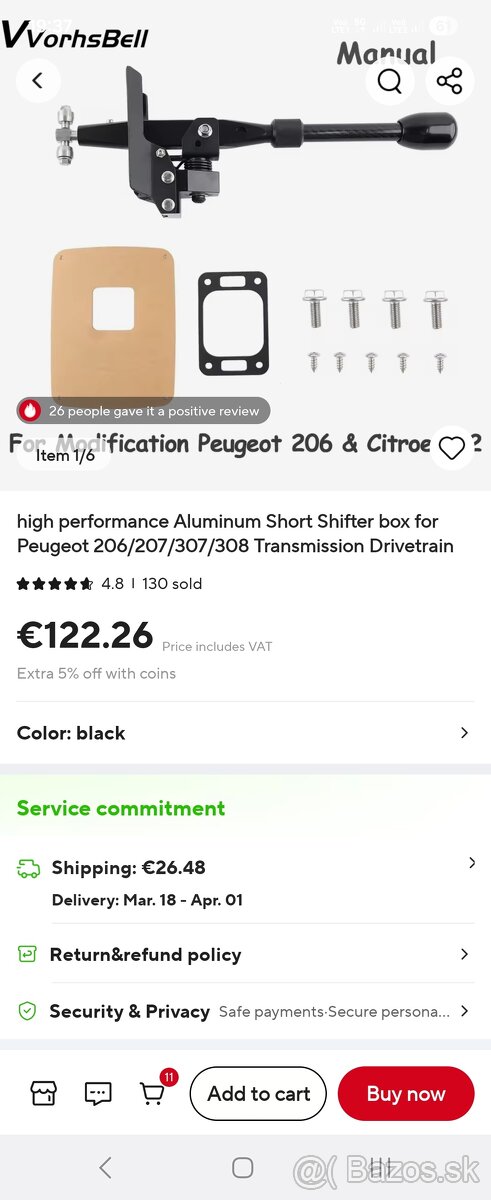 ShortShifter peugeot 206 - 4