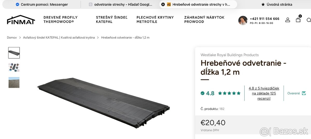 Hrebeňové odvetranie strechy - 4