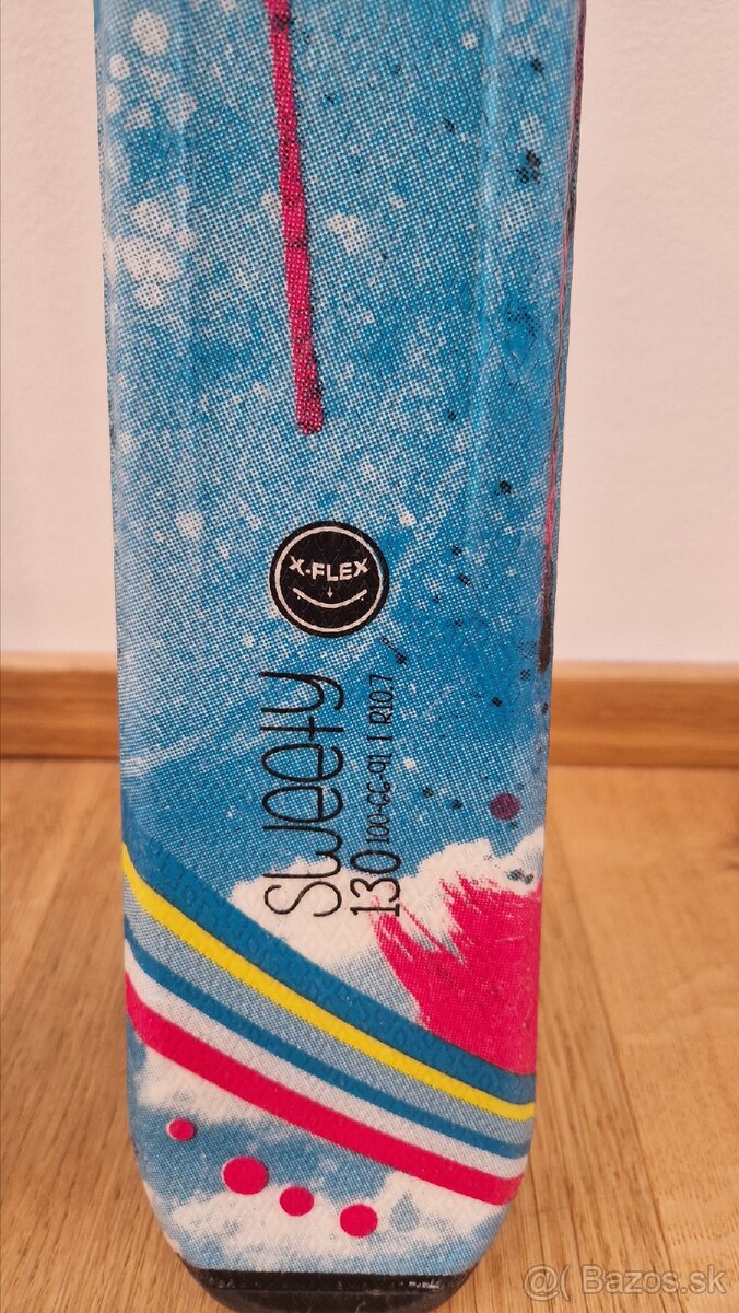 Detské lyže 130 cm + lyžiarky - 4