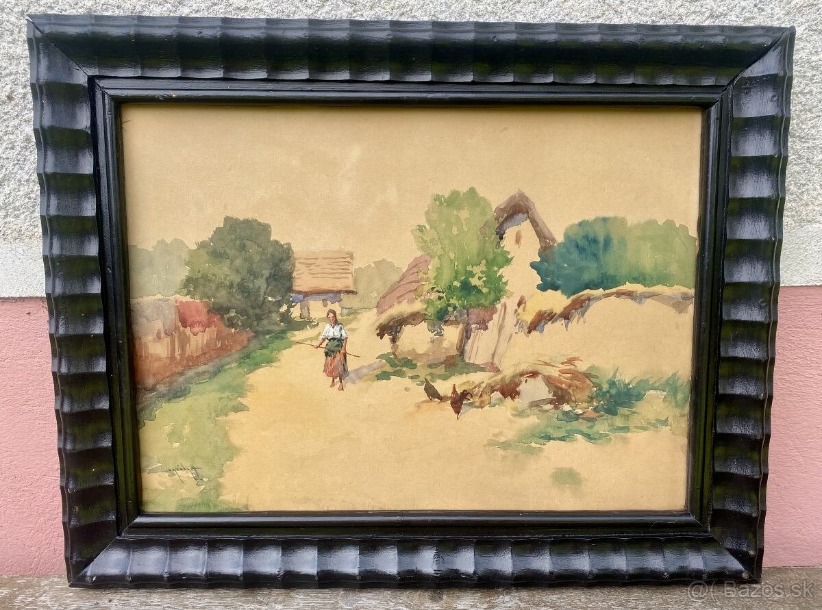 Akvarel-obraz na predaj od A.Neogrády - 4