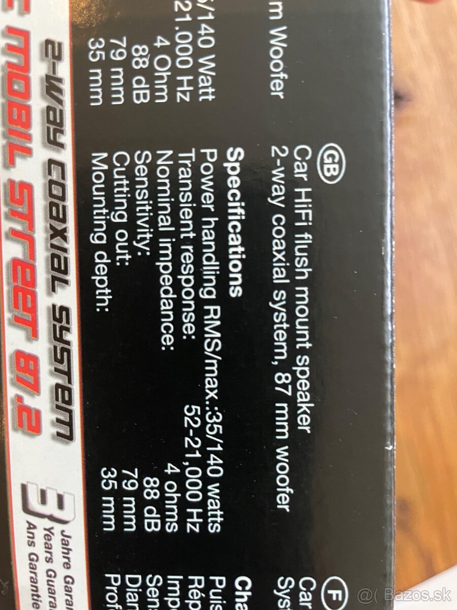 Koaxialne reproduktory Mac Audio MacMobil Street 87.2 - 4