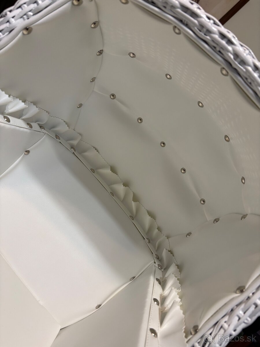 Retro kočík prútený - 4