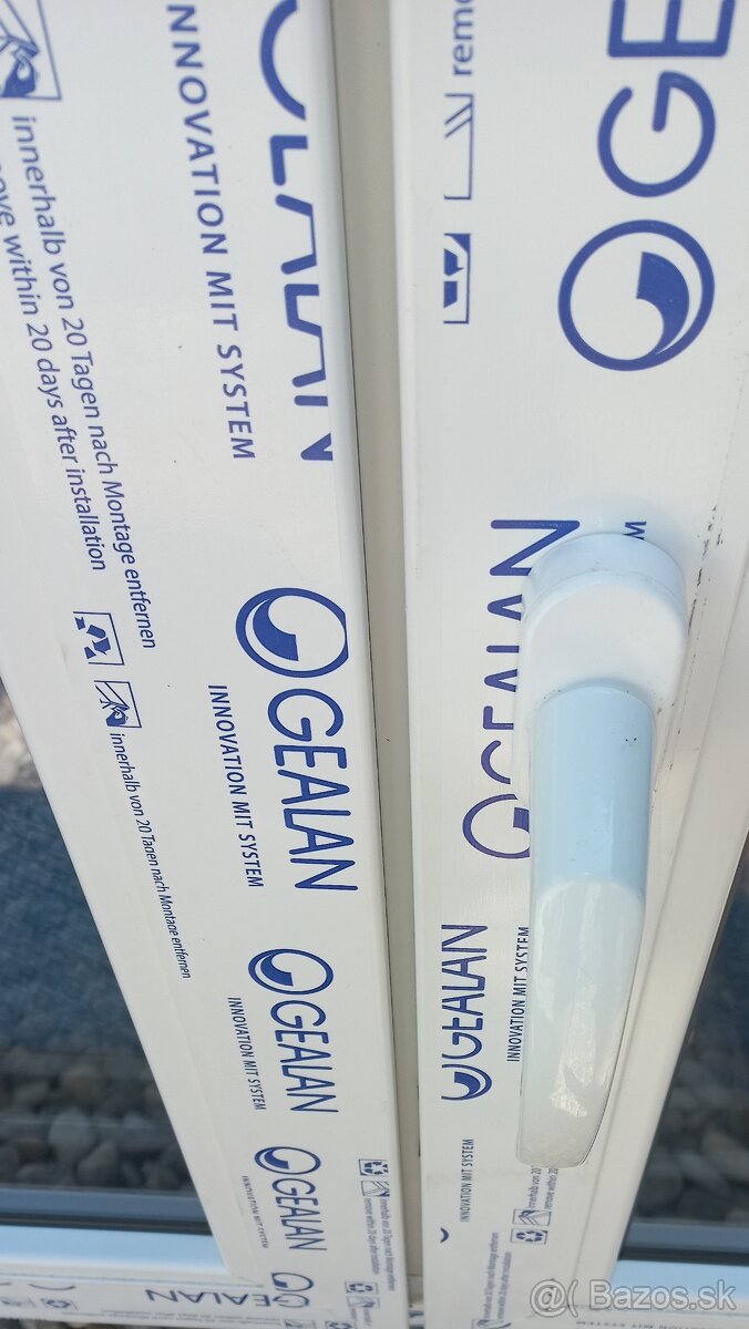 Predám okna : 138x105 antracit/biela a 75x175 antracit 3sklo - 4