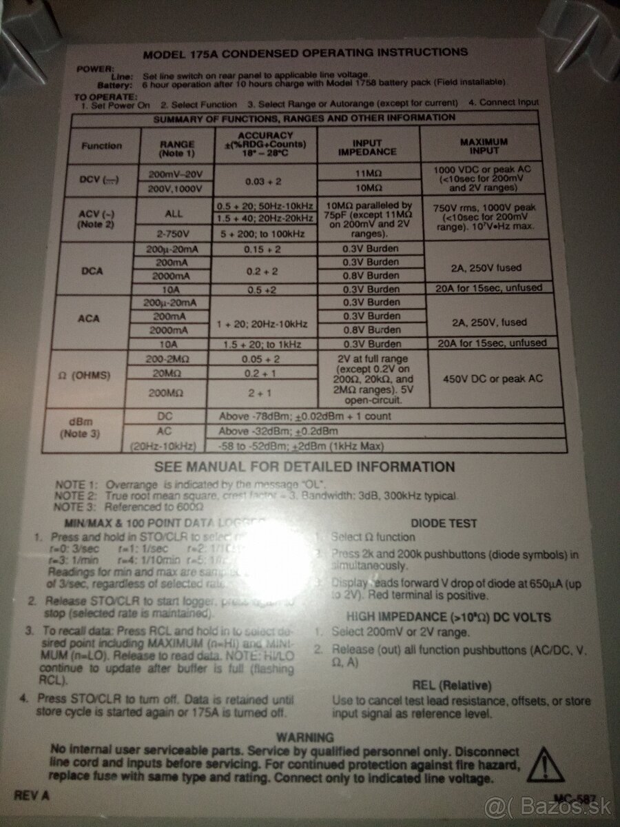 Digitalny stolny multimeter - 4