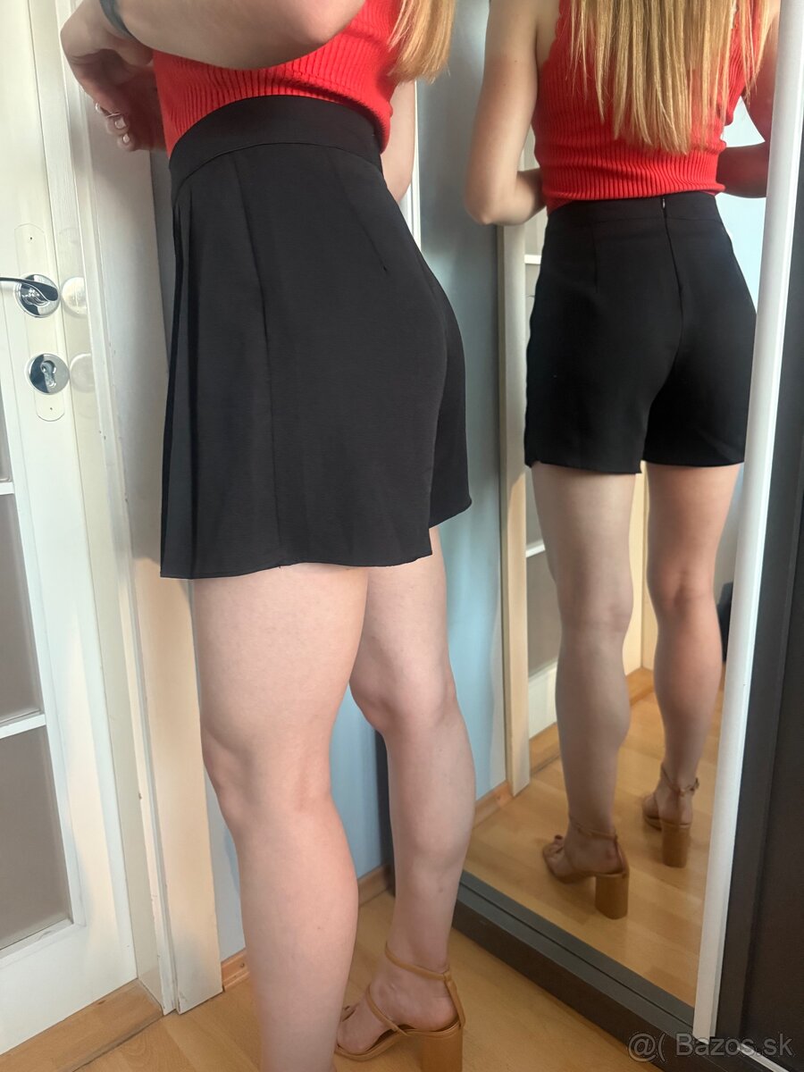 Čierne sukňo-šortky - 4