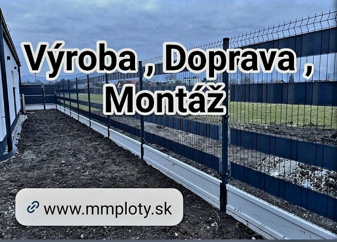 Betonovy plot , podhrabove dosky ,3D, 2D, Montáž - 4