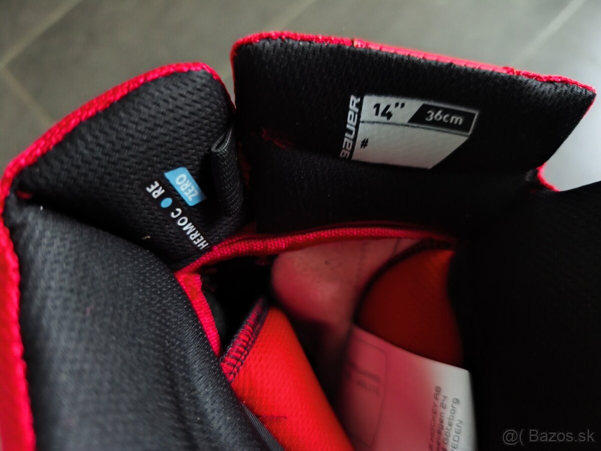 Rukavice BAUER Hyperlite 14" červené - 4