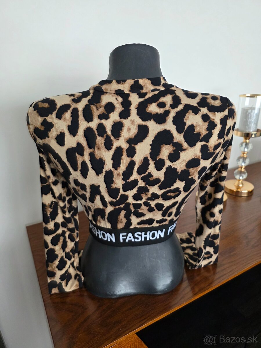 Leopardi crop top - 4