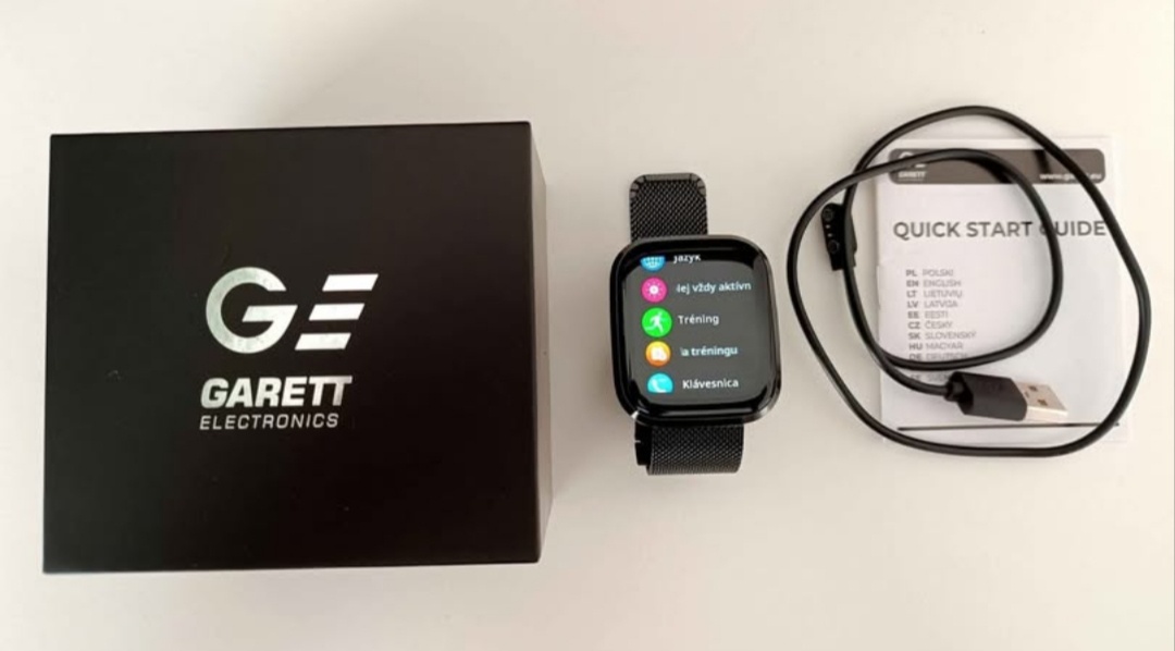 Inteligentne hodinky Garett cierna ocel - 4