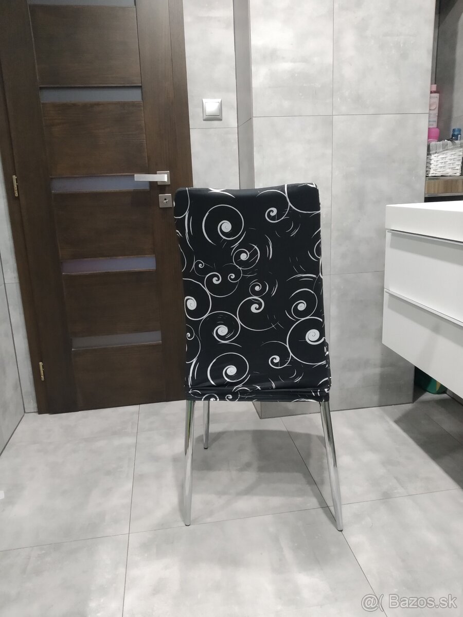 Moderné návleky na stoličky (Ruža 5) - 4