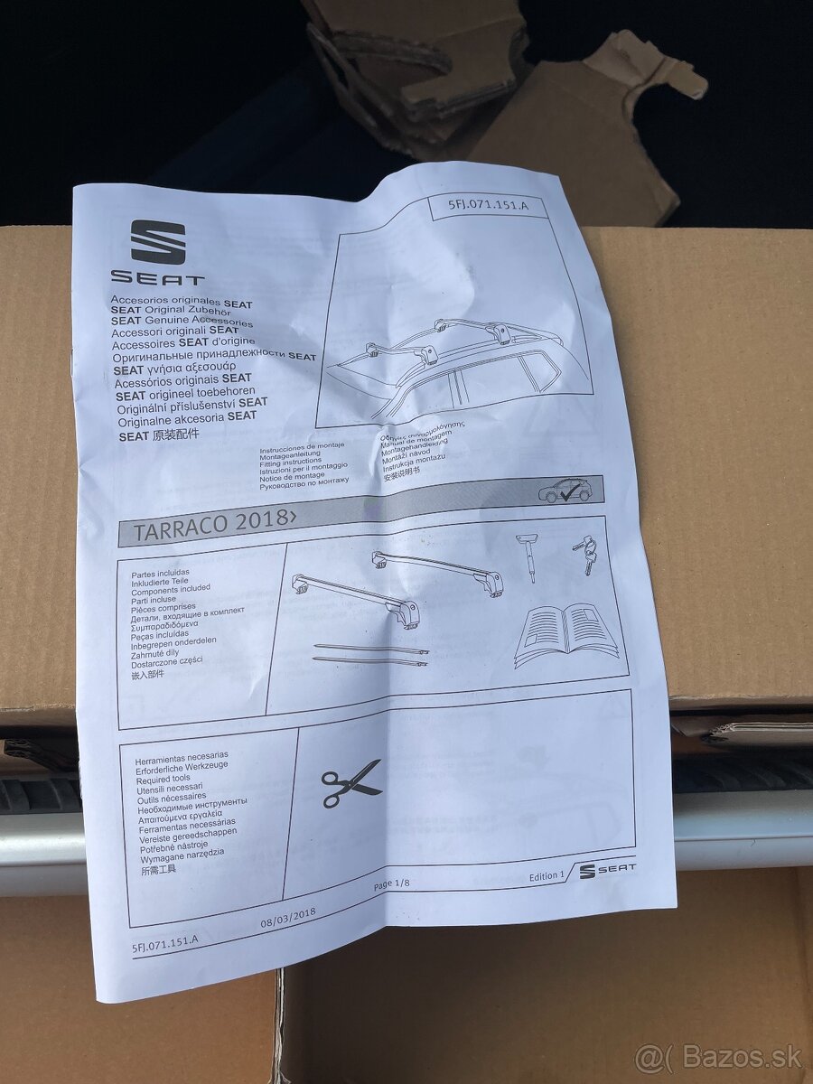 seat Tarraco strešný nosič ORIGINÁL - 4