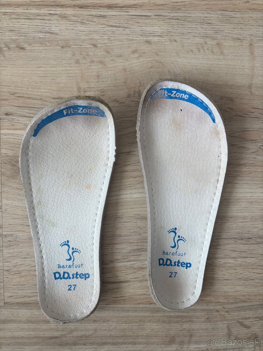 Detské kožené barefoot tenisky DD Step - 4