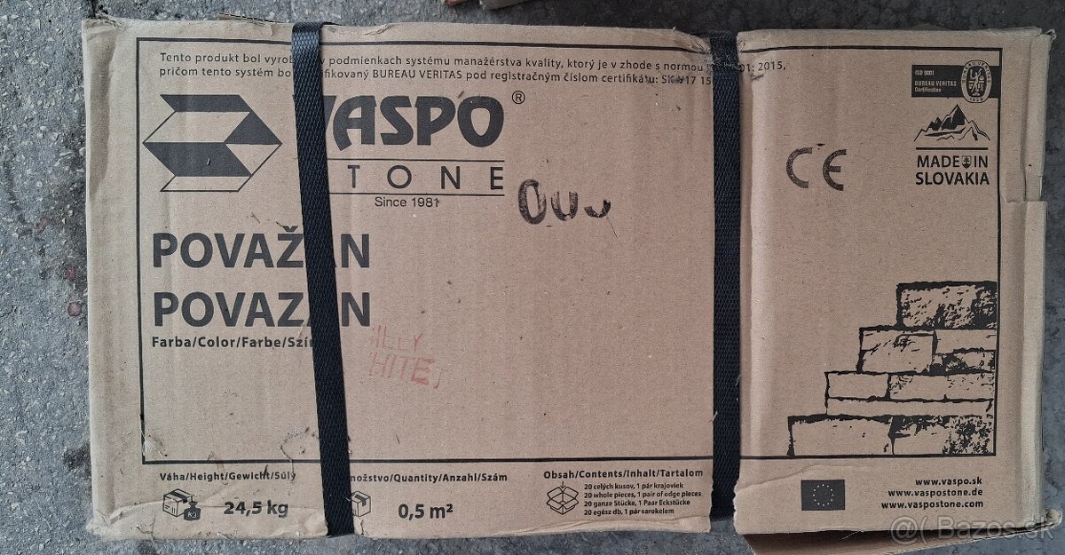 Obklad Vaspo Považan biely 2m² - 4