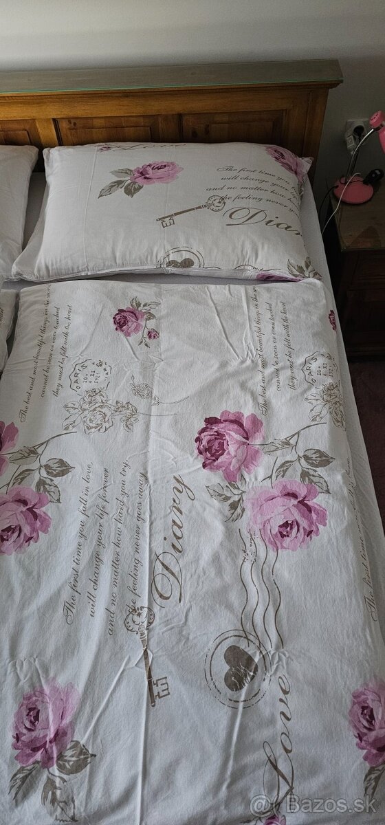 Bavlnené 4-dielné kvetinové obliečky - 4