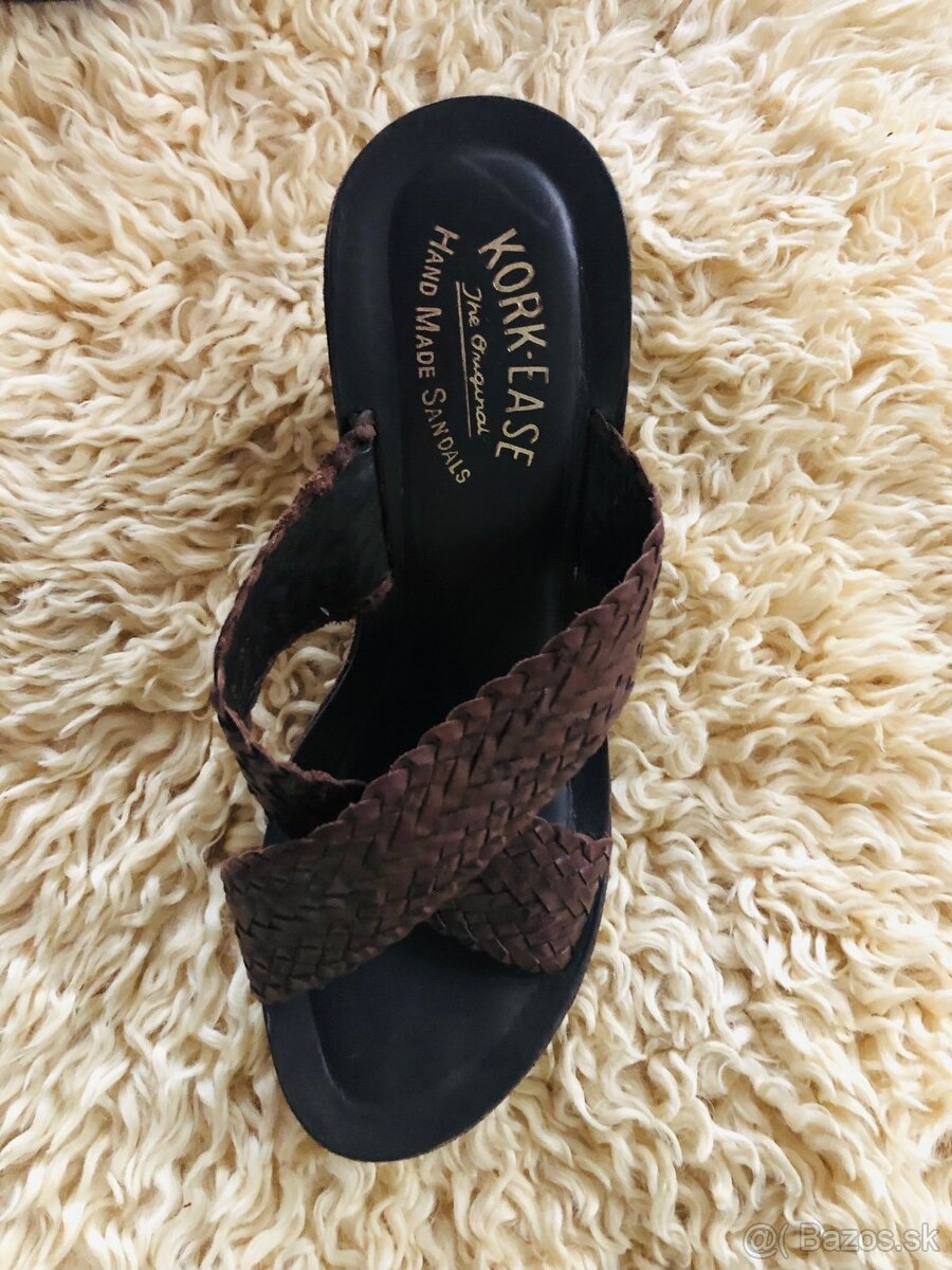 🤎 🤎 Jedinečné Ručne Vyrábané Sandále KORK-EASE (Wedge, 11. - 4