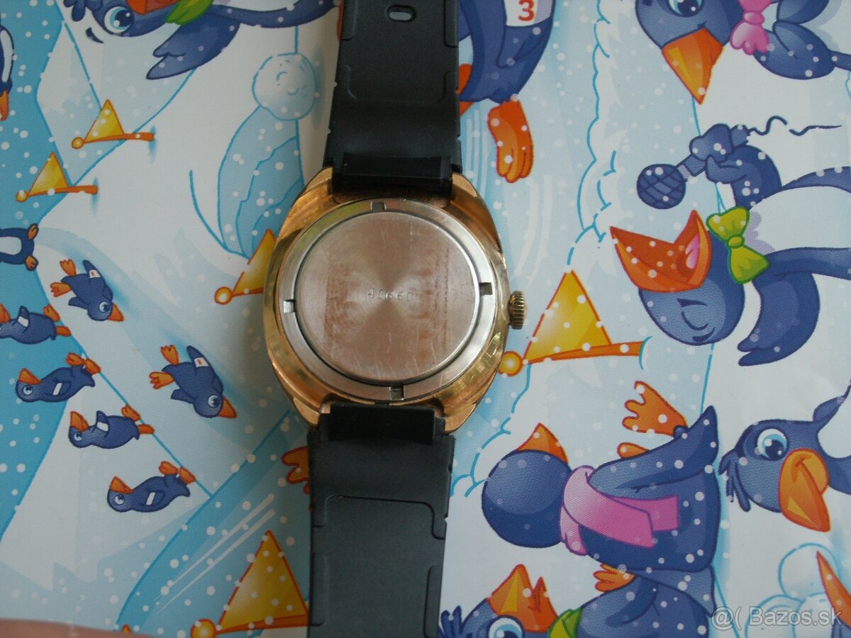 Hodinky Poljot pozlátené. - 4