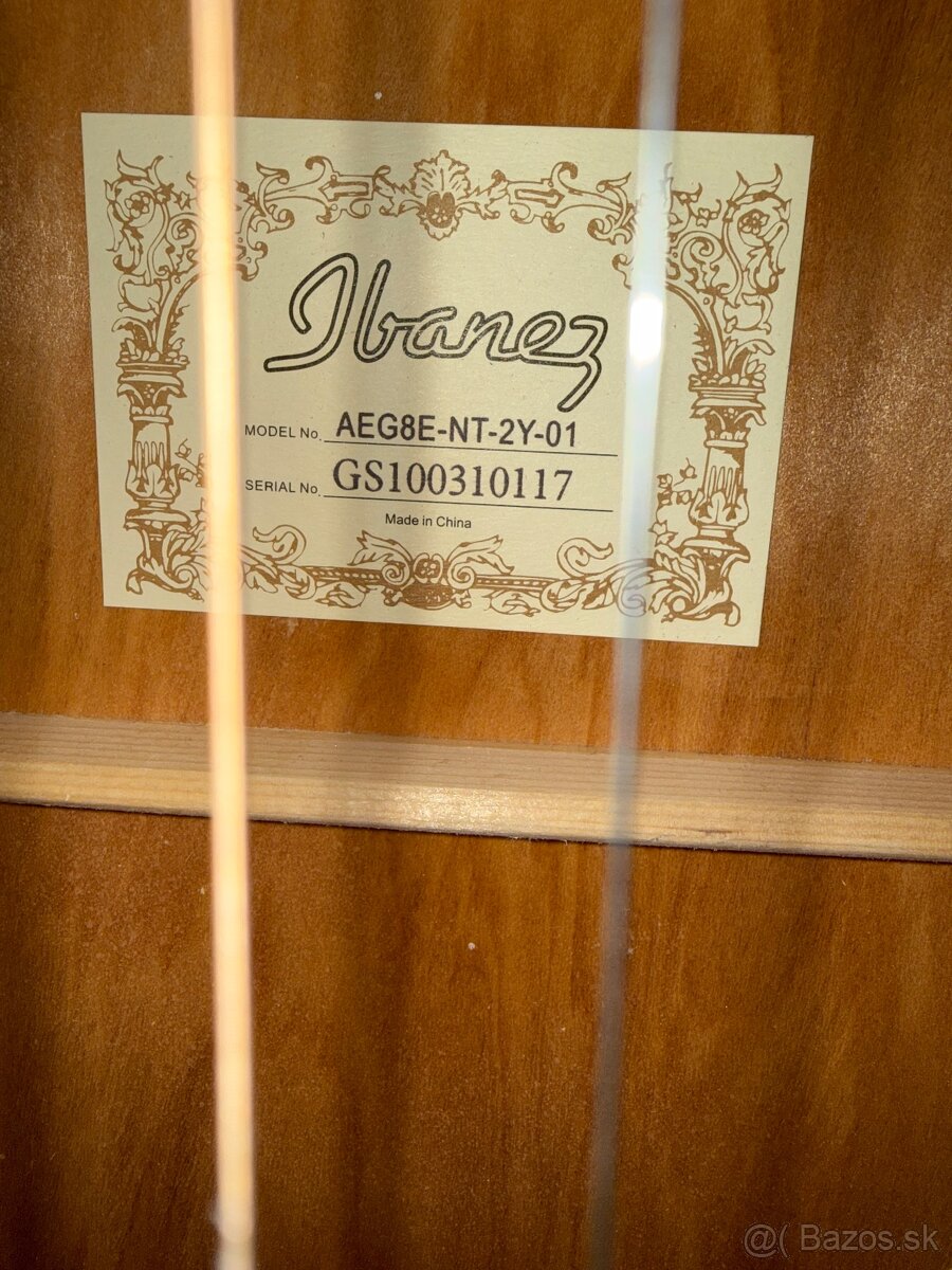 Elektroakusticka gitara Ibanez AEG 8E NT - 4