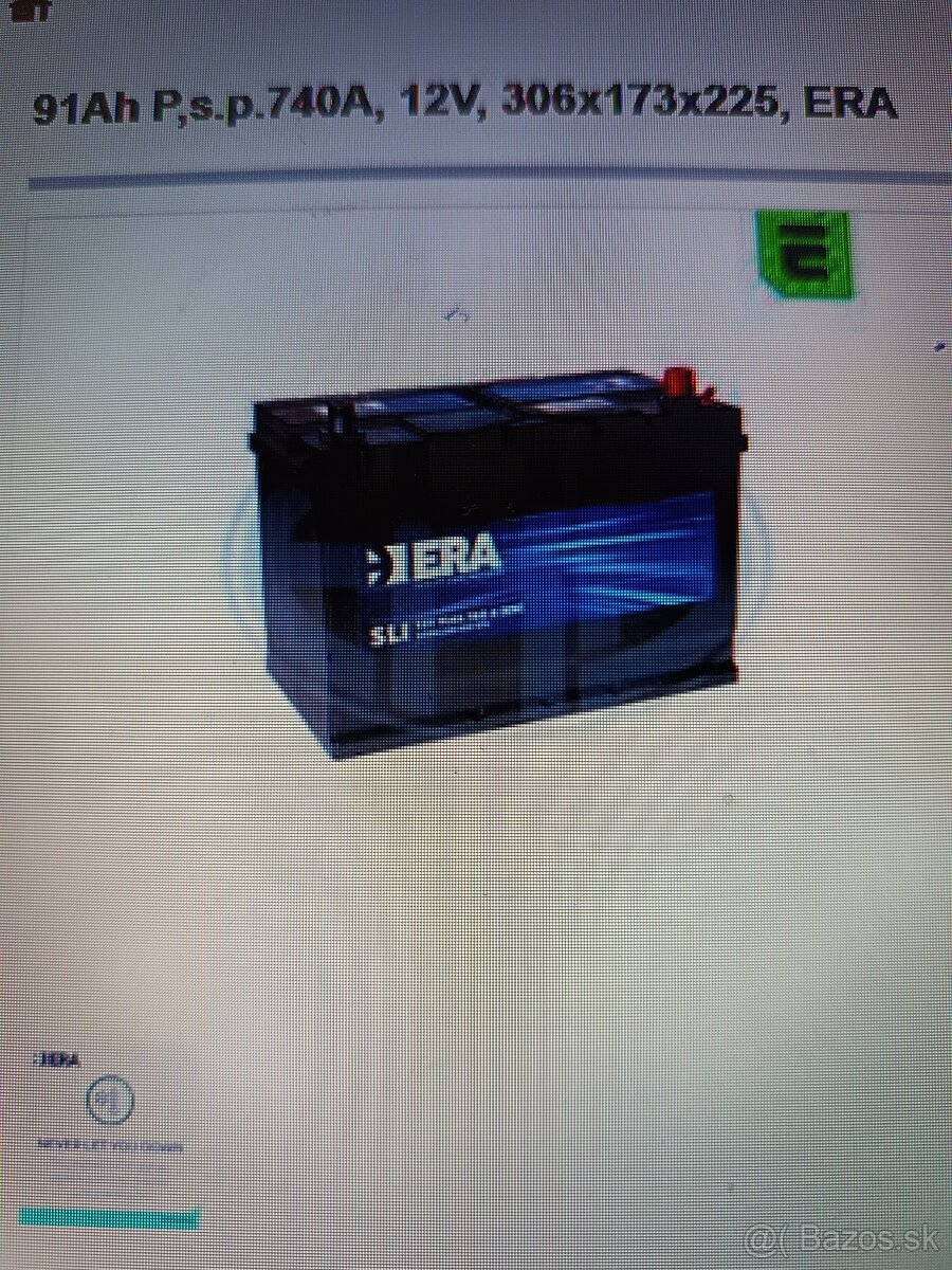 Autobatéria 91 Ah ERA - 4