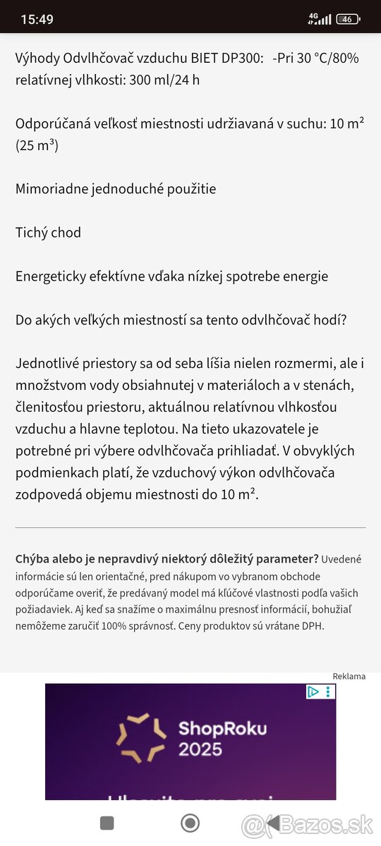 Odvlhčovač vzduchu - 4