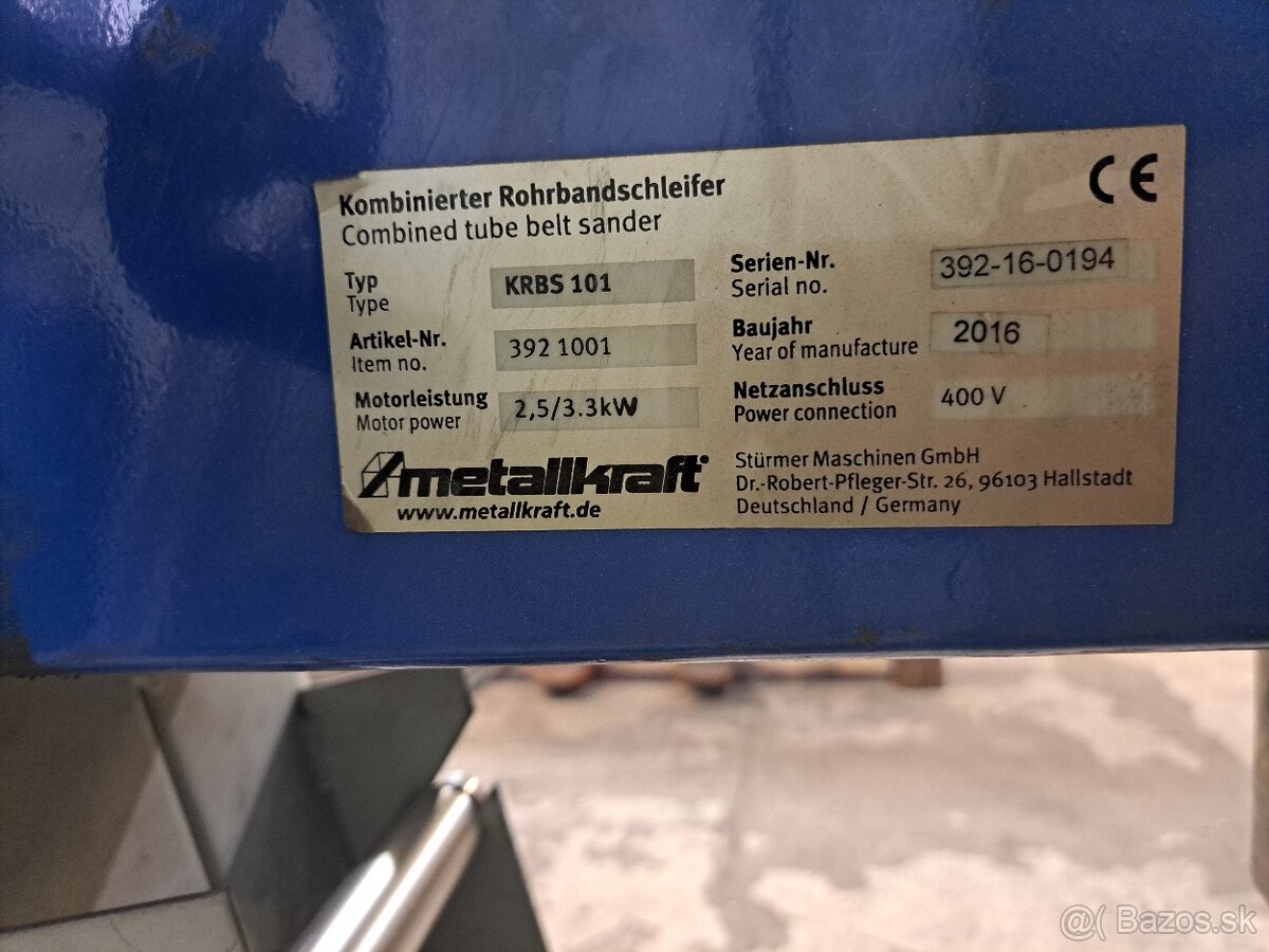 Pásová brúska Metallkraft - 4