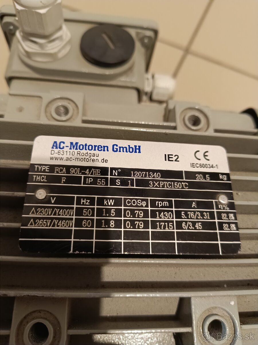 1,5KW/1400ot.min elektromotor na predaj. - 4