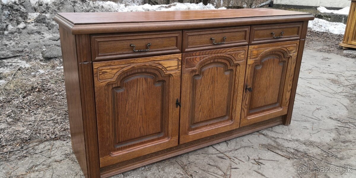 Rustikálna masivná komoda - 4
