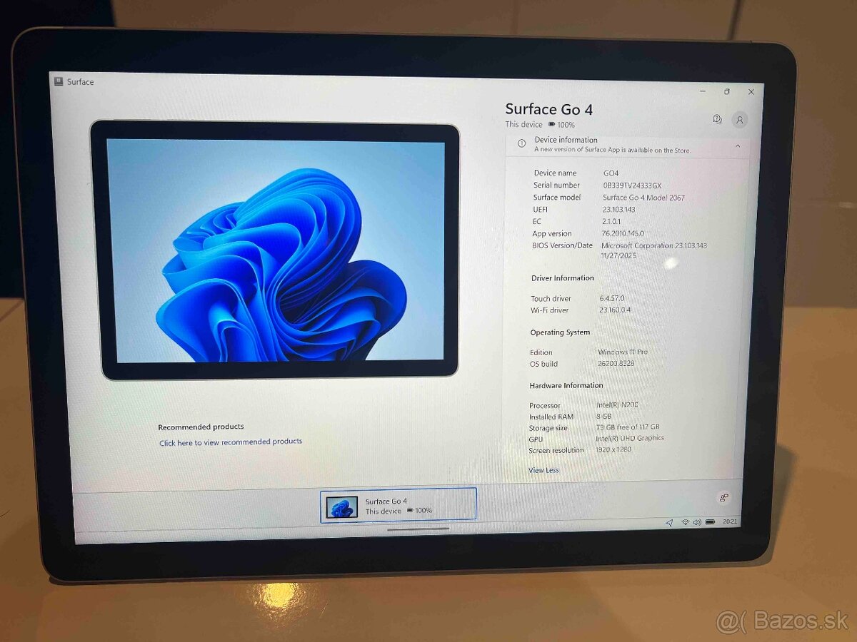 Microsoft Surface Go 4 – TOP stav, záruka do 1/2028 - 4