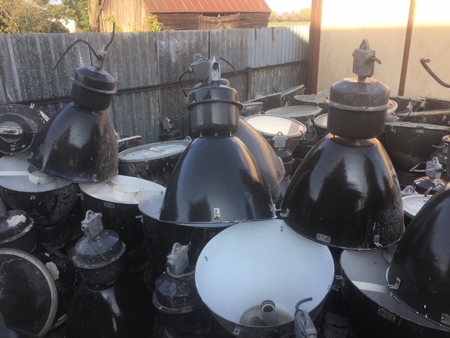 Staré priemyselné lampy , staré lampy - 4