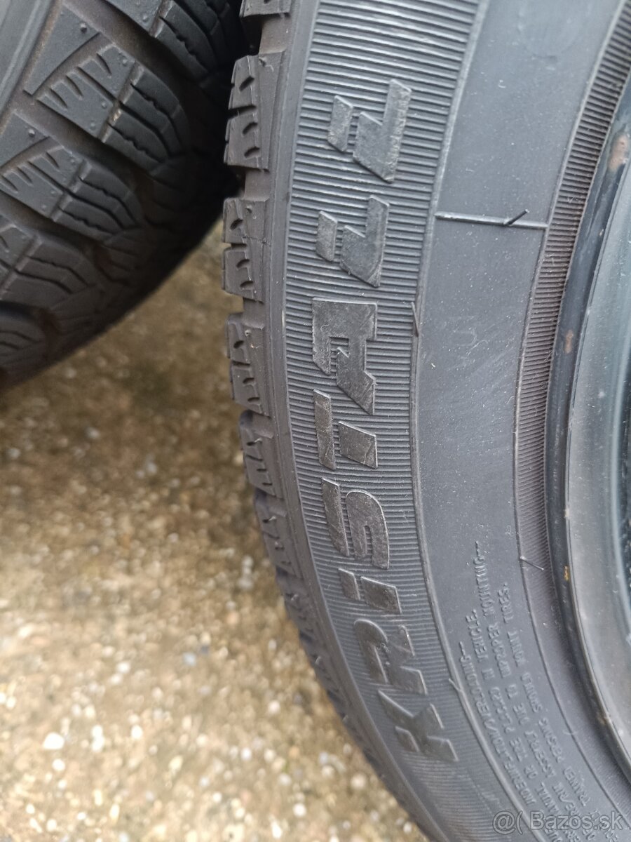 Plechové disky 5x100 R15 + zimné pneumatiky 185/55 R15 - 4