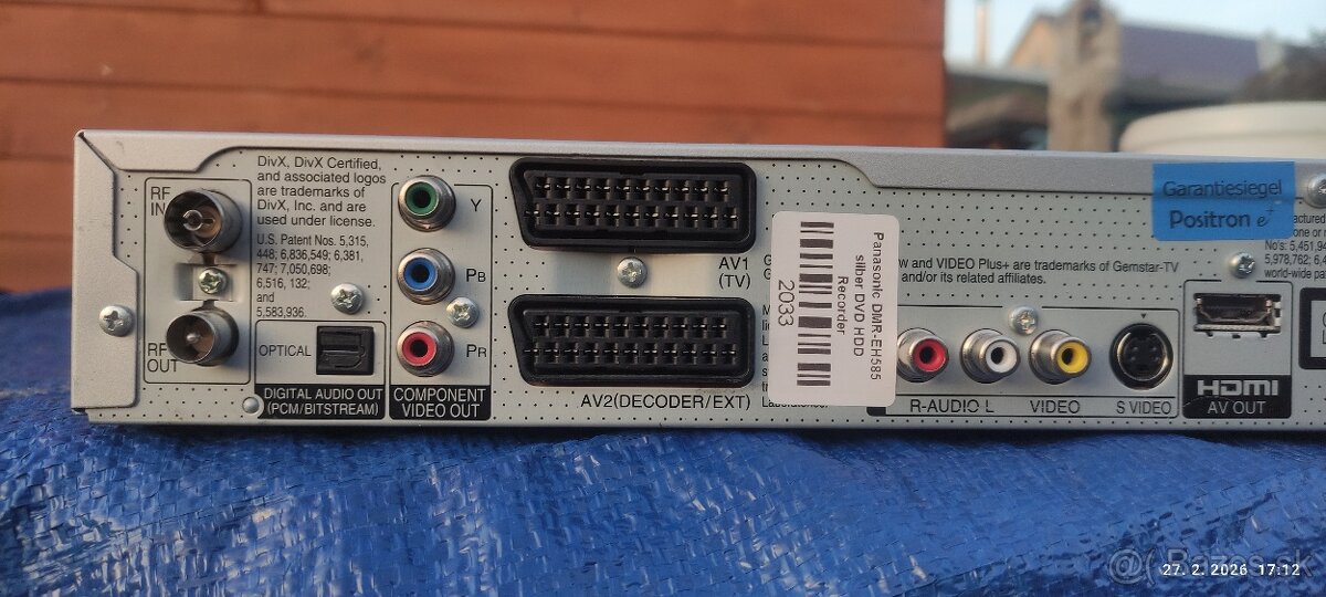 predám DVD HDD rekordér Panasonic DMR EH585 - 4