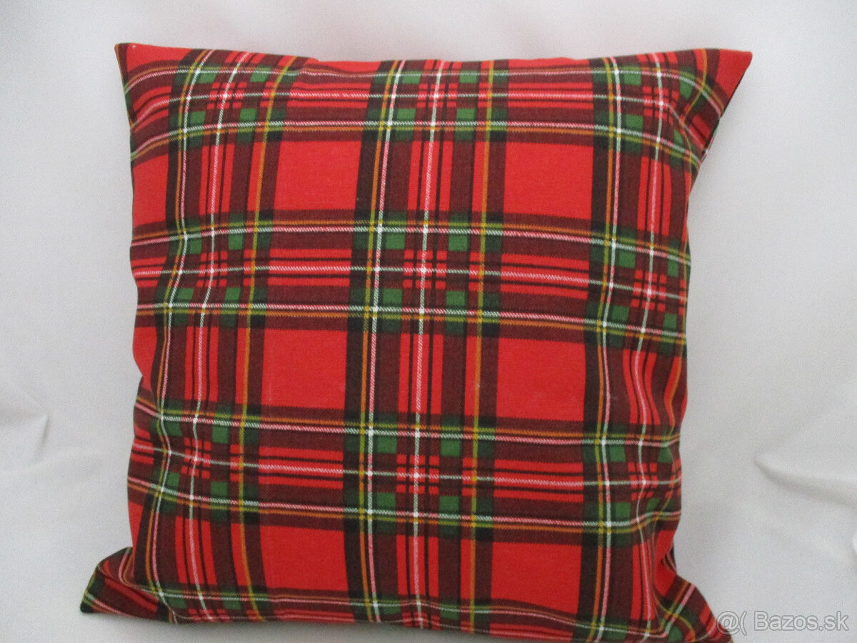 Obliečky a štóla vianočné káro - 4