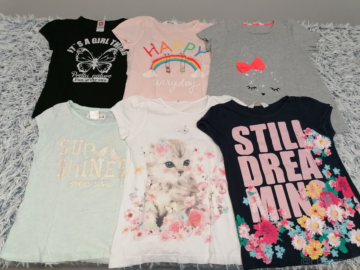 Oblečenie - balík E veľkosť 122 - 128 - 4