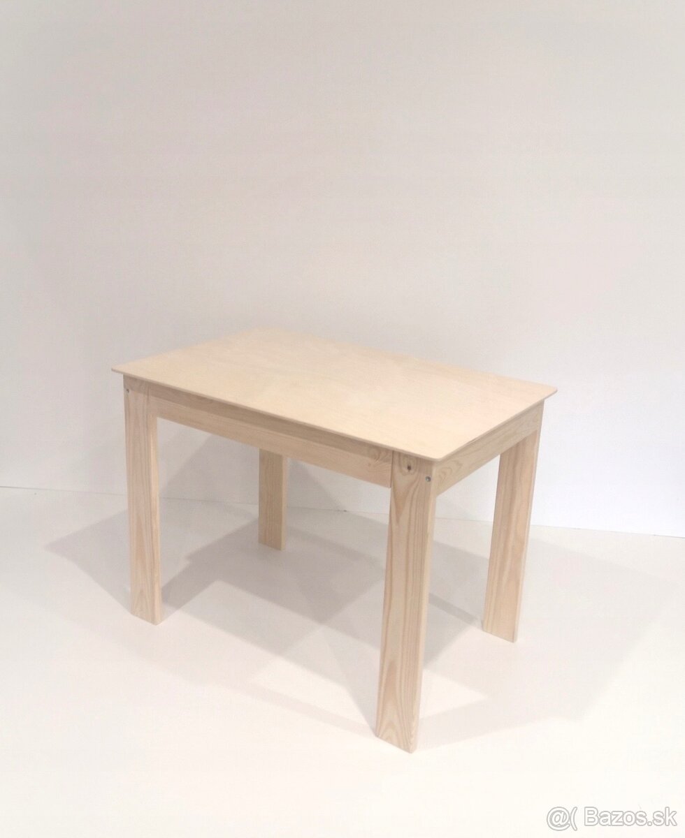 Detský stôl a stolička z masívu - 4