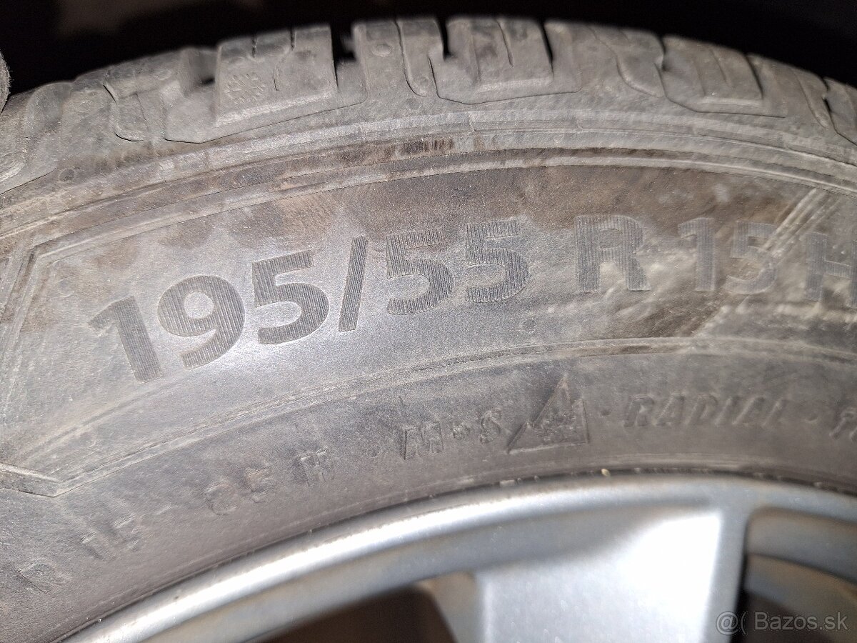 5x100R15 celoročne pneu.195x55R15 - 4