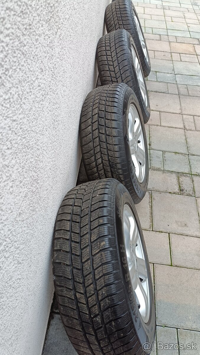 5x112 R16 HLINÍKOVÉ DISKY 215/65 R16 ZIMNÉ PNEUMATIKY - 4