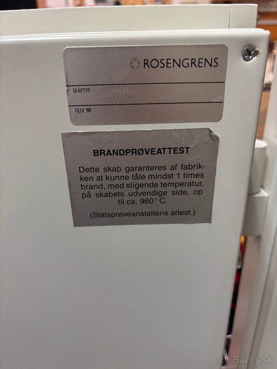 Predám trezor Rosengrens RD 140 - 4