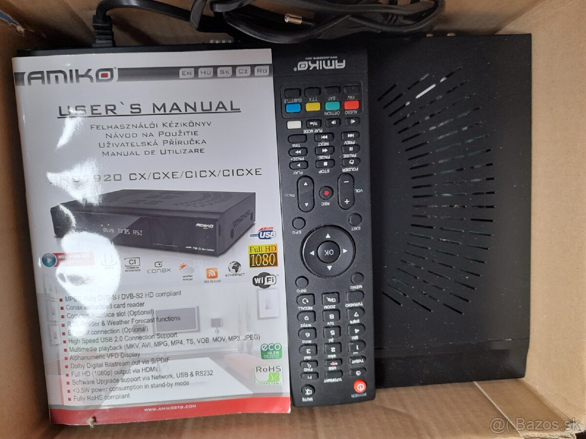 Satelitných prijímač Amico HD8300. - 4