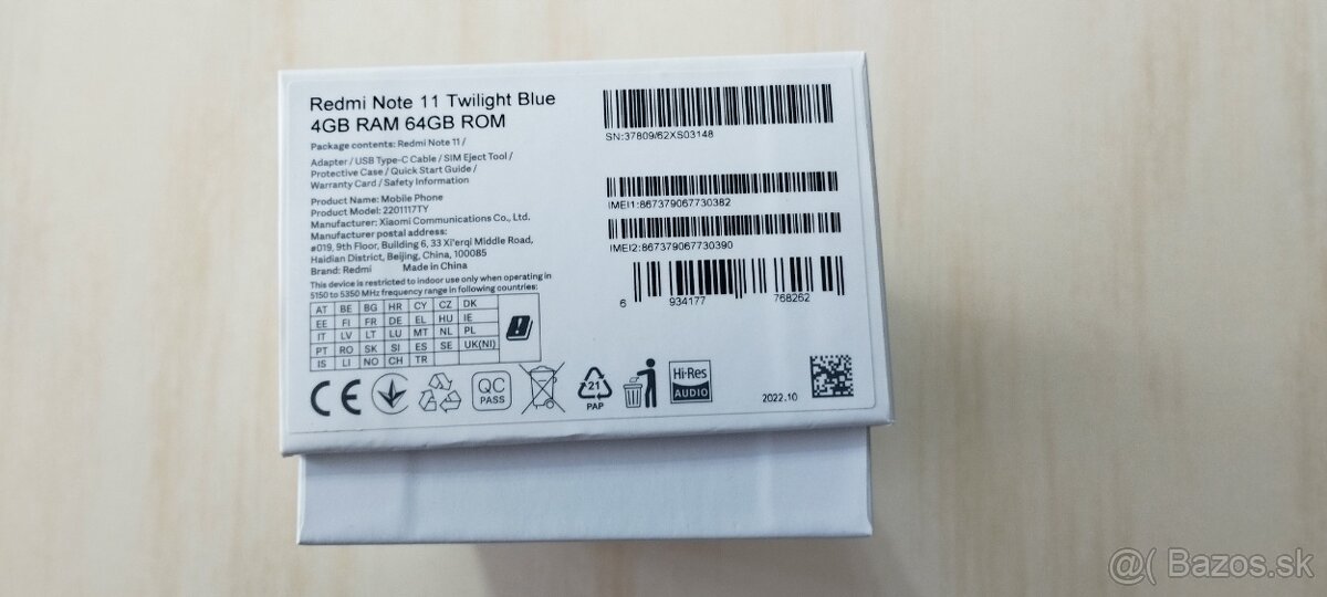 Xiaomi Redmi Note 11 Twilight Blue 4GB/64GB - 4