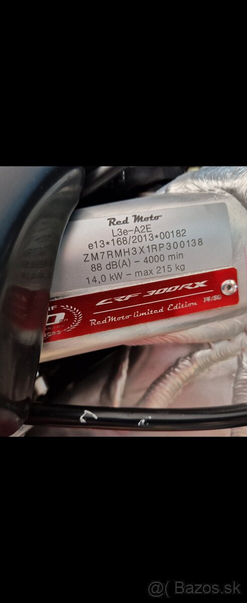 Honda CRF 300RX RED MOTO 50th