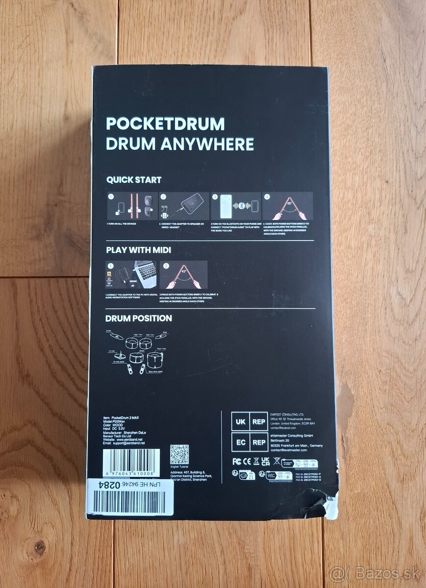 Virtuálna bicie súprava Aeroband PocketDrum 2 MAX - 4