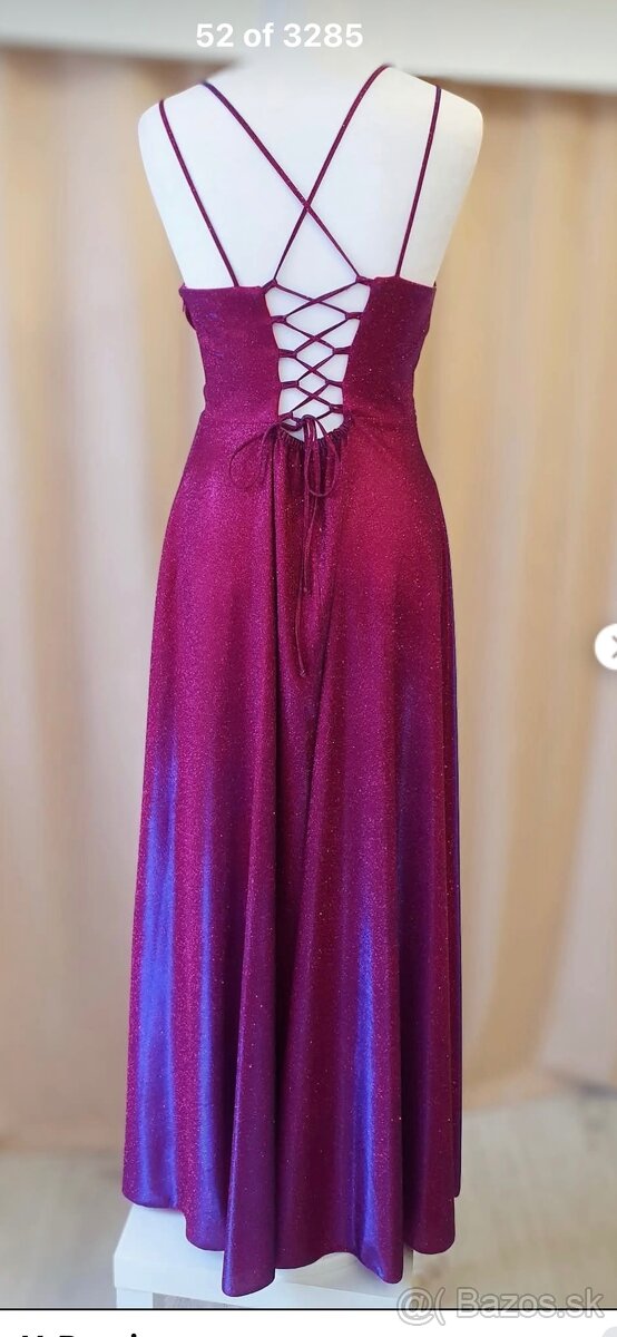 Spoločenské trblietavé šaty - 4