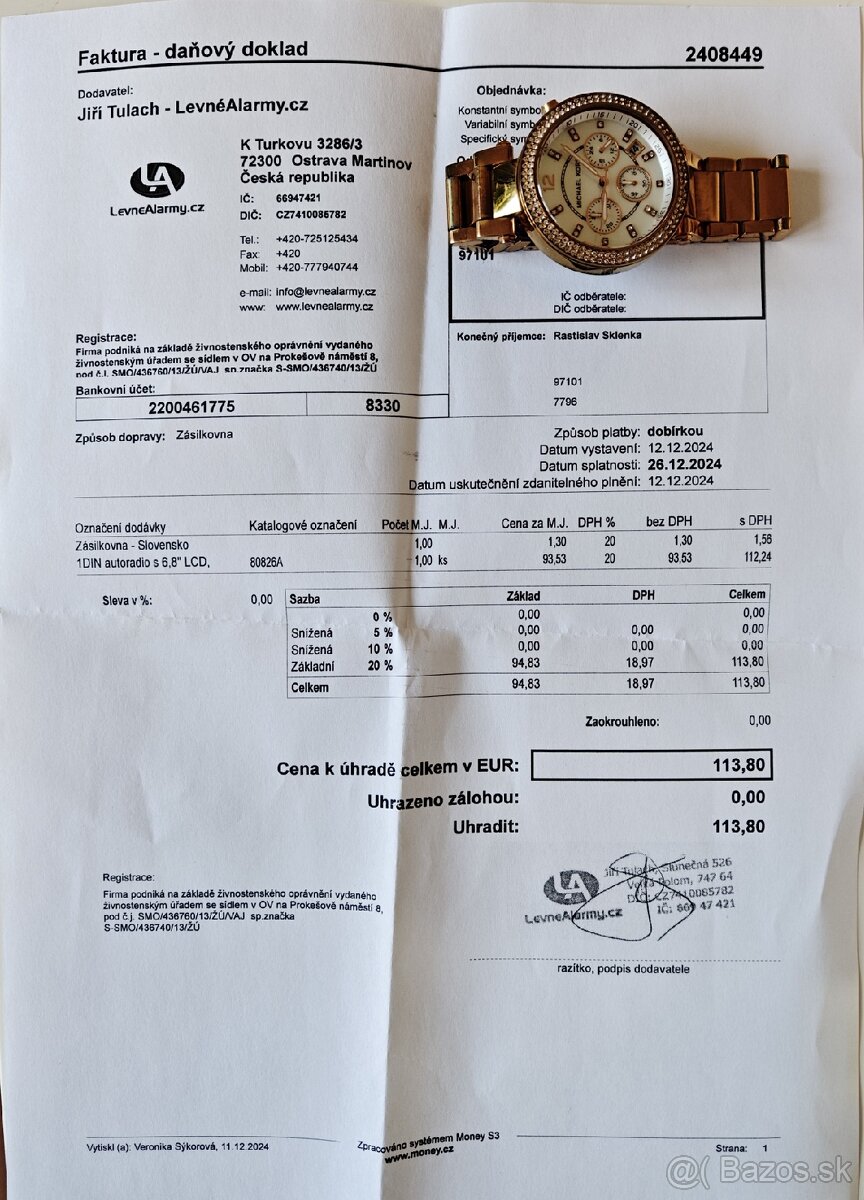 1 din Android 10 autorádio s RDS - 4