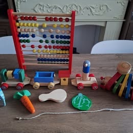 Drevené hračky, autíčka pre deti - 4