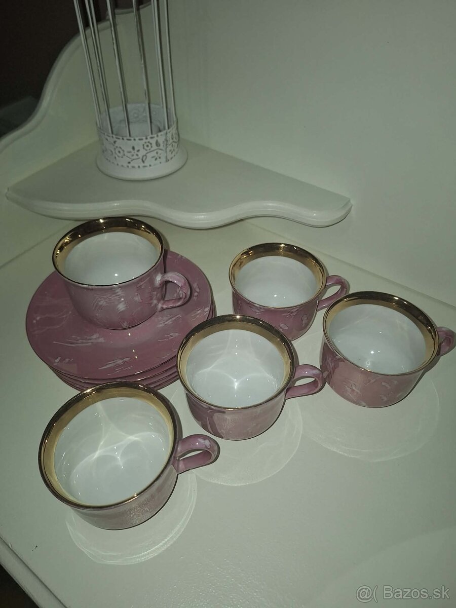 kávová súprava ružová - 4