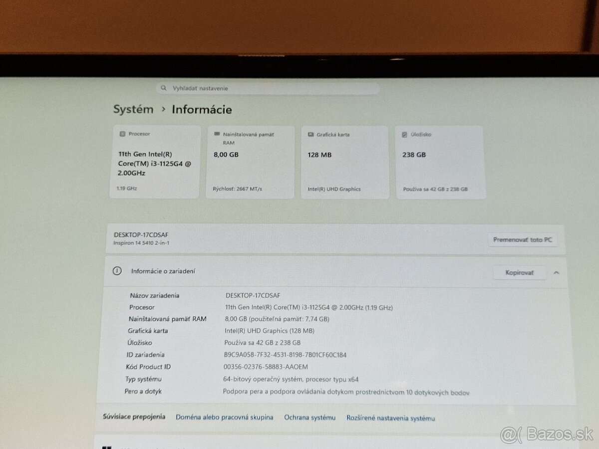 Dell inspirion 5410 dotykový otočný LCD - 4