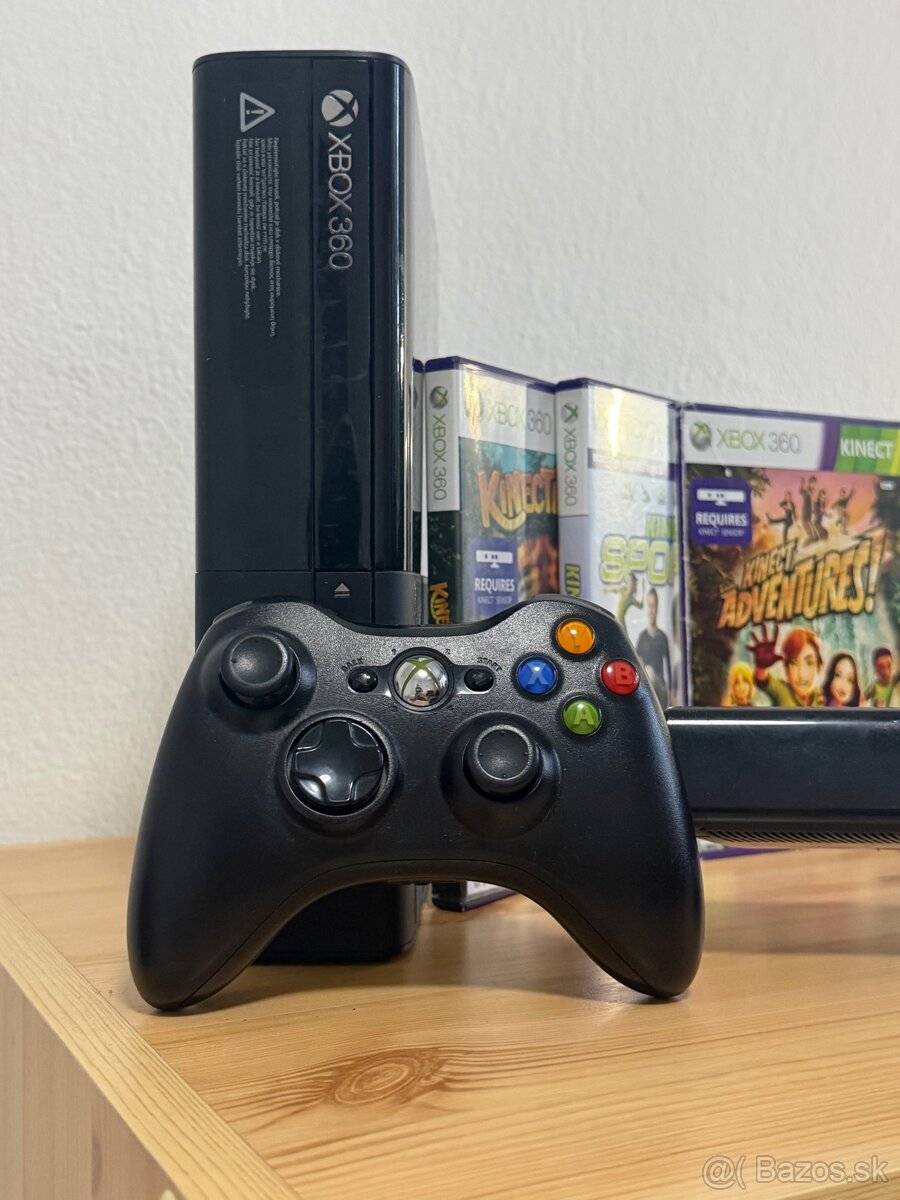 Xbox 360 E + Kinect + Ovládač + 3x Hry - 4